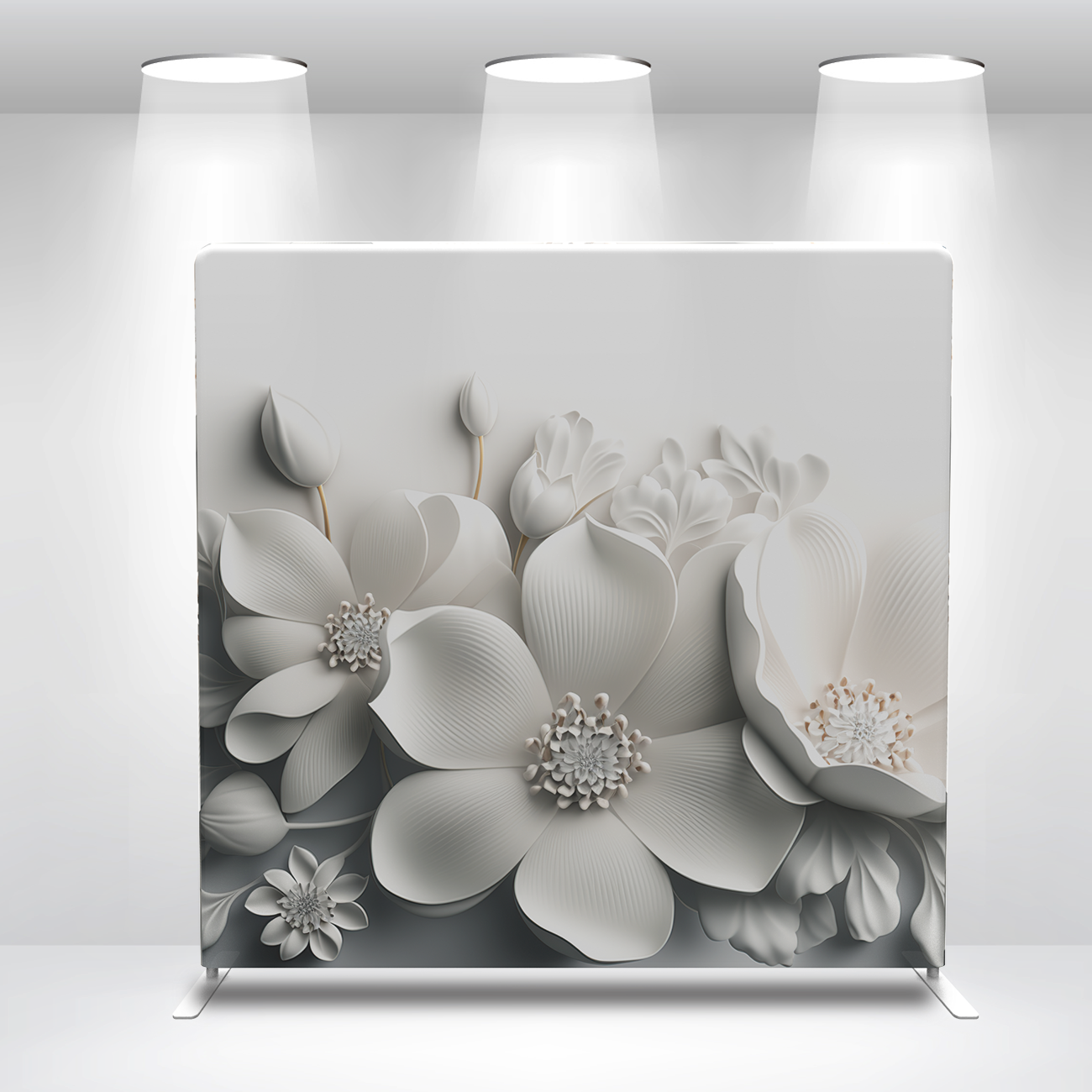 3D Flower Pillow Case Photo Booth Straight Backdrop Wall Cover With St ...