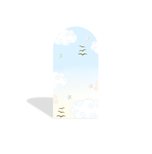 Teddy bear Birthday Party Arch Backdrop Wall Cloth Cover