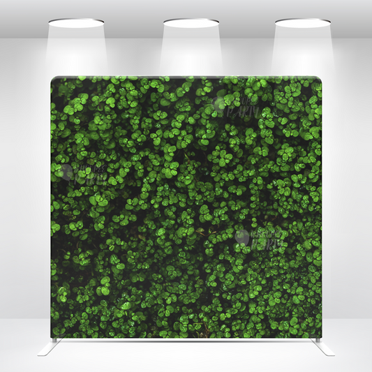 Tropical Fern Green Leaf Pillow Case Photo Booth Straight Backdrop Wall Cloth Cover With Stand For Birthday Wedding Baby Shower Party