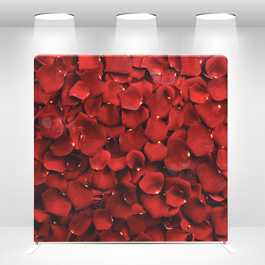 Rose Flower Pillow Case Photo Booth Backdrop Wall Cloth Cover With Stand For Birthday Wedding Baby Shower Party