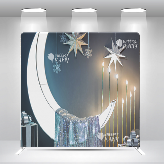 Wedding Just Married Pillow Case Photo Booth Backdrop Wall Cover With Stand For Birthday Party Photography Photo Shoot Studio Props