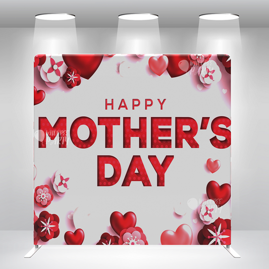 Mother's Day Pillow Case Photo Booth Backdrop Wall Cover With Stand For Birthday Party Photography Photo Shoot Studio Props