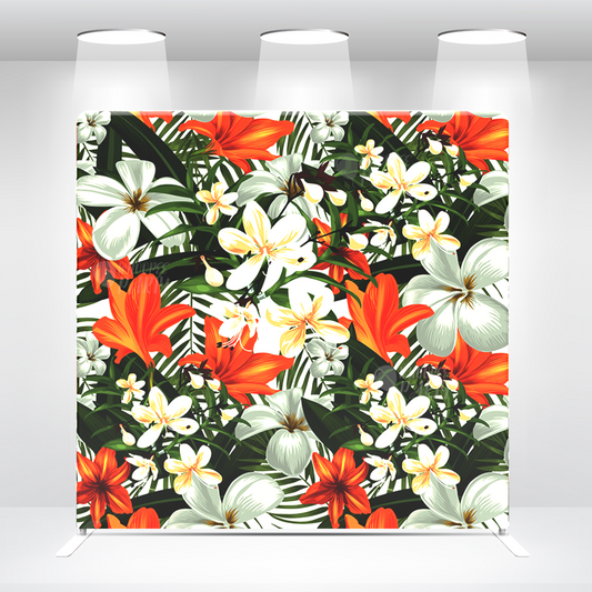 Flower Pillow Case Photo Booth Backdrop Wall Cloth Cover With Stand For Birthday Wedding Baby Shower Party