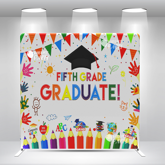 Congratulation Congrats  Graduate  Party Balloon Backdrop Wall Cover With Stand