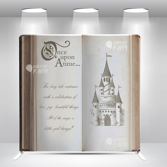 Castle Princess Pillow Case Photo Booth Backdrop Wall Cover With Stand For Birthday Party Photography Photo Shoot Studio Props