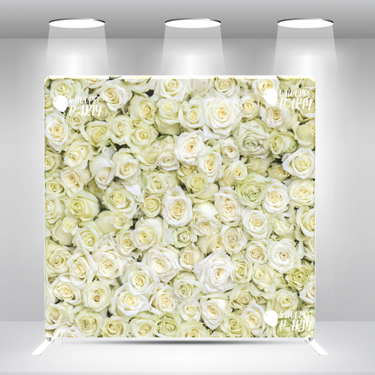 Flower Pillow Case Photo Booth Backdrop Wall Cloth Cover With Stand For Birthday Wedding Baby Shower Party