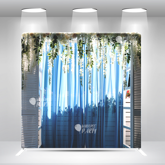 Wedding Just Married Pillow Case Photo Booth Backdrop Wall Cover With Stand For Birthday Party Photography Photo Shoot Studio Props