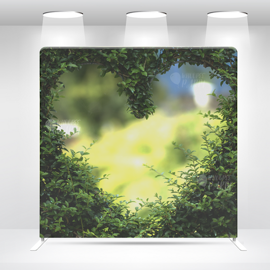 Tropical Fern Green Leaf Pillow Case Photo Booth Straight Backdrop Wall Cloth Cover With Stand For Birthday Wedding Baby Shower Party