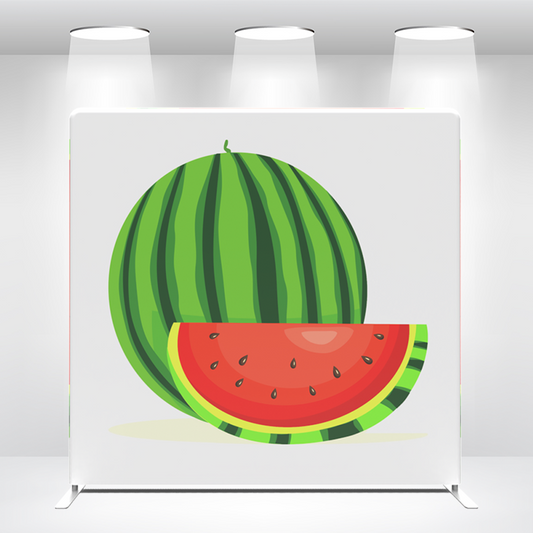 Watermelon Pillow Case Photo Booth Backdrop Wall Cover With Stand For Birthday Party Photography Photo Shoot Studio Props