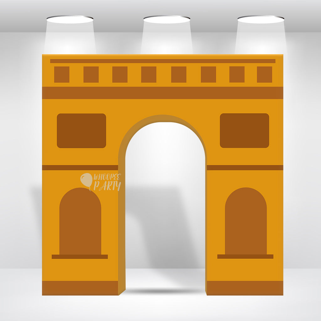 8x8ft 3d Triomphe Party Backdrop Stand Triumphal Backdrop 3D Square Backdrop