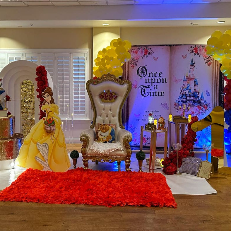 Castle Princess Pillow Case Photo Booth Backdrop