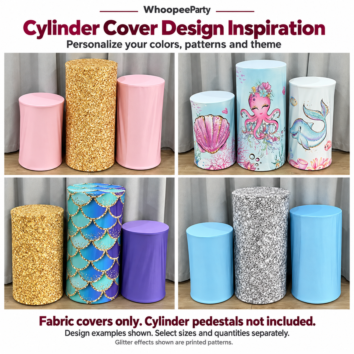 Custom Round Backdrop & Cylinder Covers | WhoopeeParty