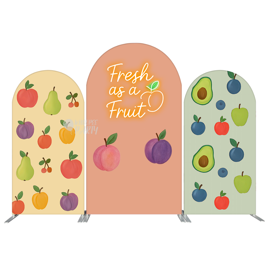 Fresh as a Fruit Baby Shower Birthday Party Chiara Arch Backdrop Wall Cloth Cover