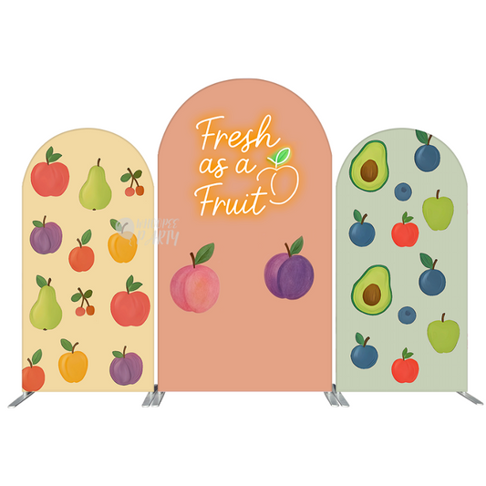 Fresh as a Fruit Baby Shower Birthday Party Chiara Arch Backdrop Wall Cloth Cover