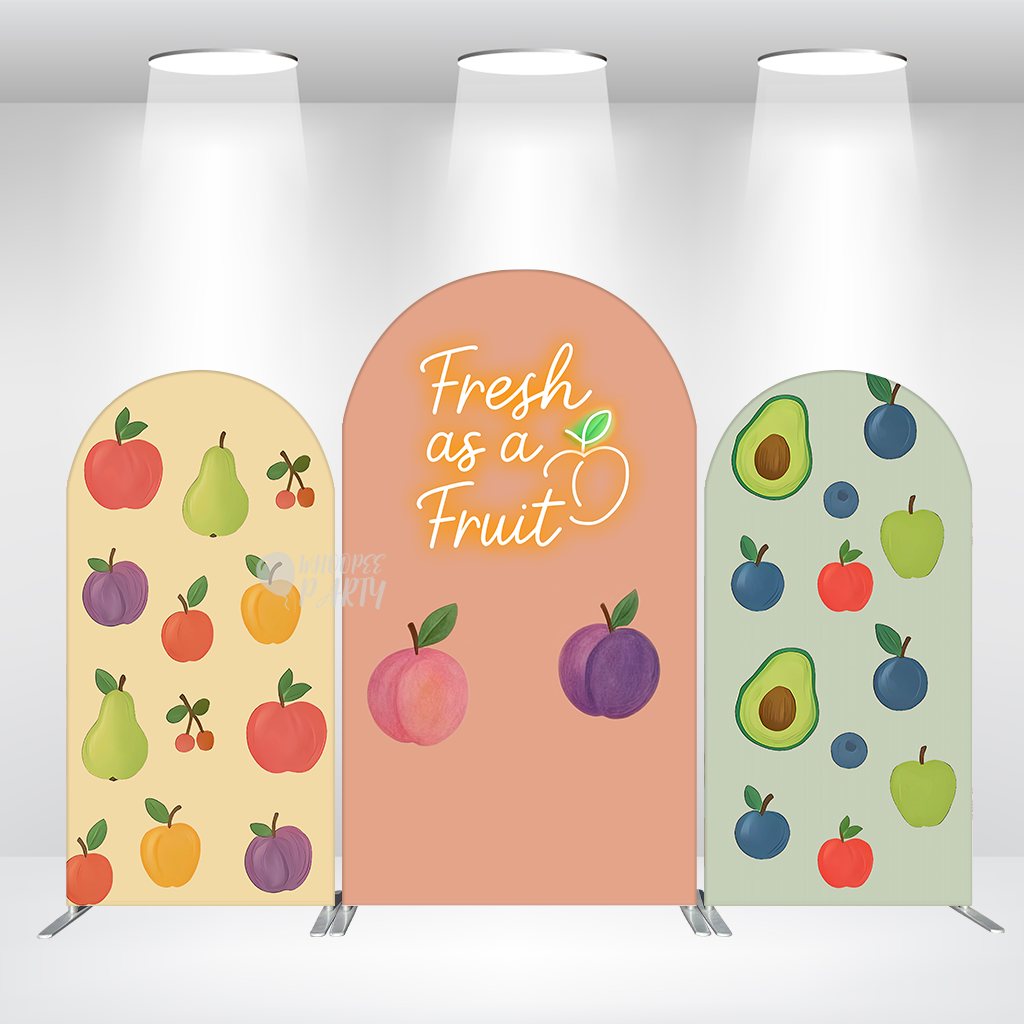 Fresh as a Fruit Baby Shower Birthday Party Chiara Arch Backdrop Wall Cloth Cover