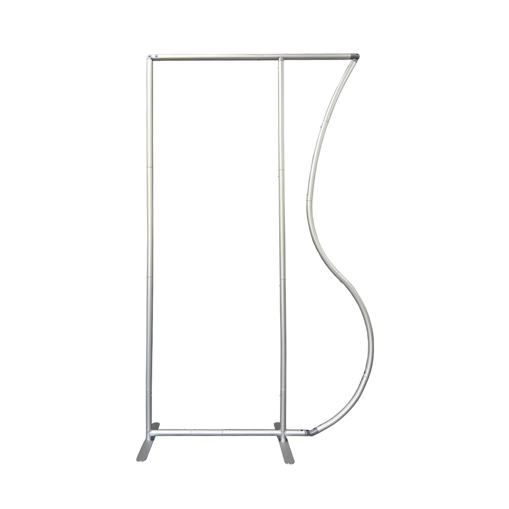 4x7ft Aluminum Alloy Half Vase Backdrop Frame Stand for Birthday Event Decoration