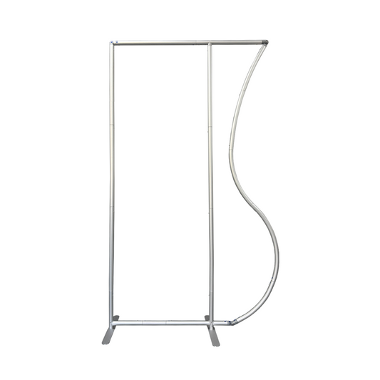 4x7ft Aluminum Alloy Half Vase Backdrop Frame Stand for Birthday Event Decoration