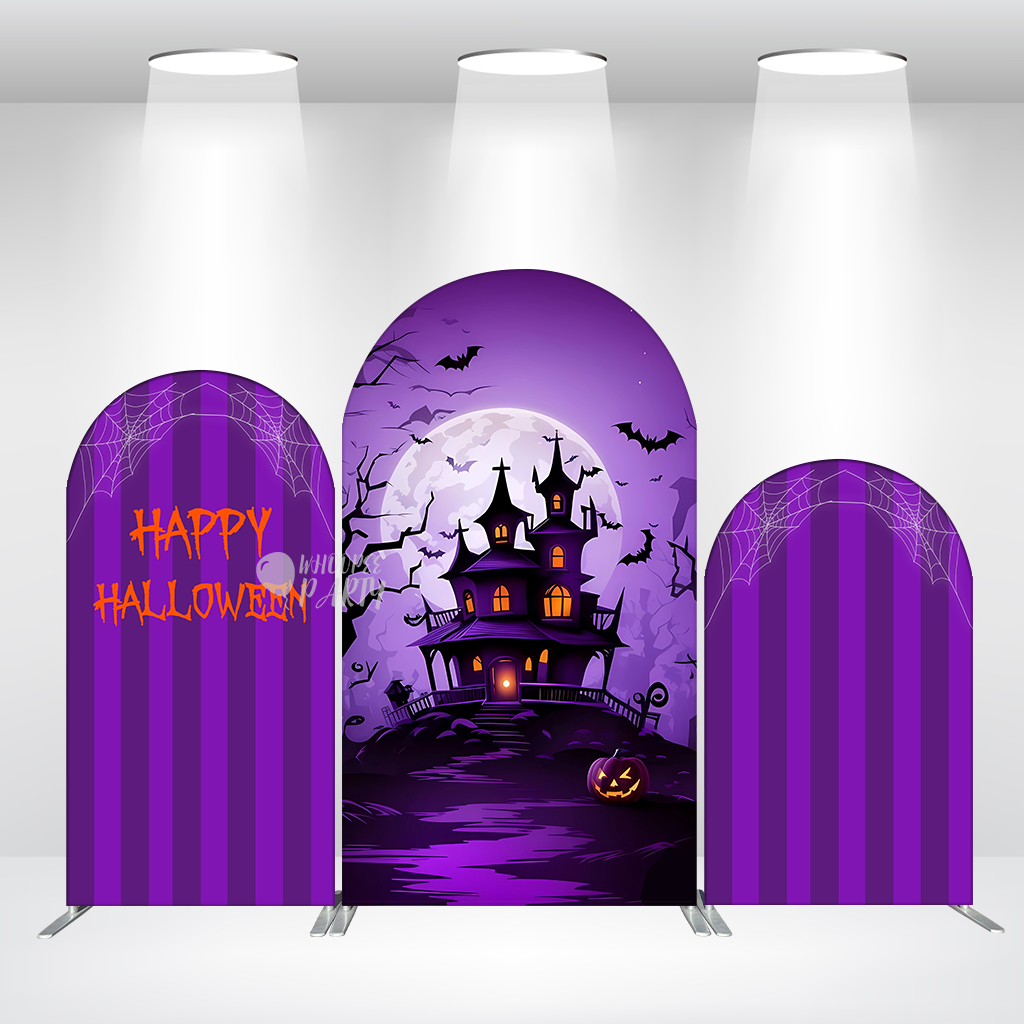 Halloween Party Arch Backdrop Wall Cloth Cover