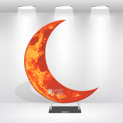 6.5ft Crescent Half Moon Shape Arch Backdrop Stand For Wedding Birthday Baby Shower