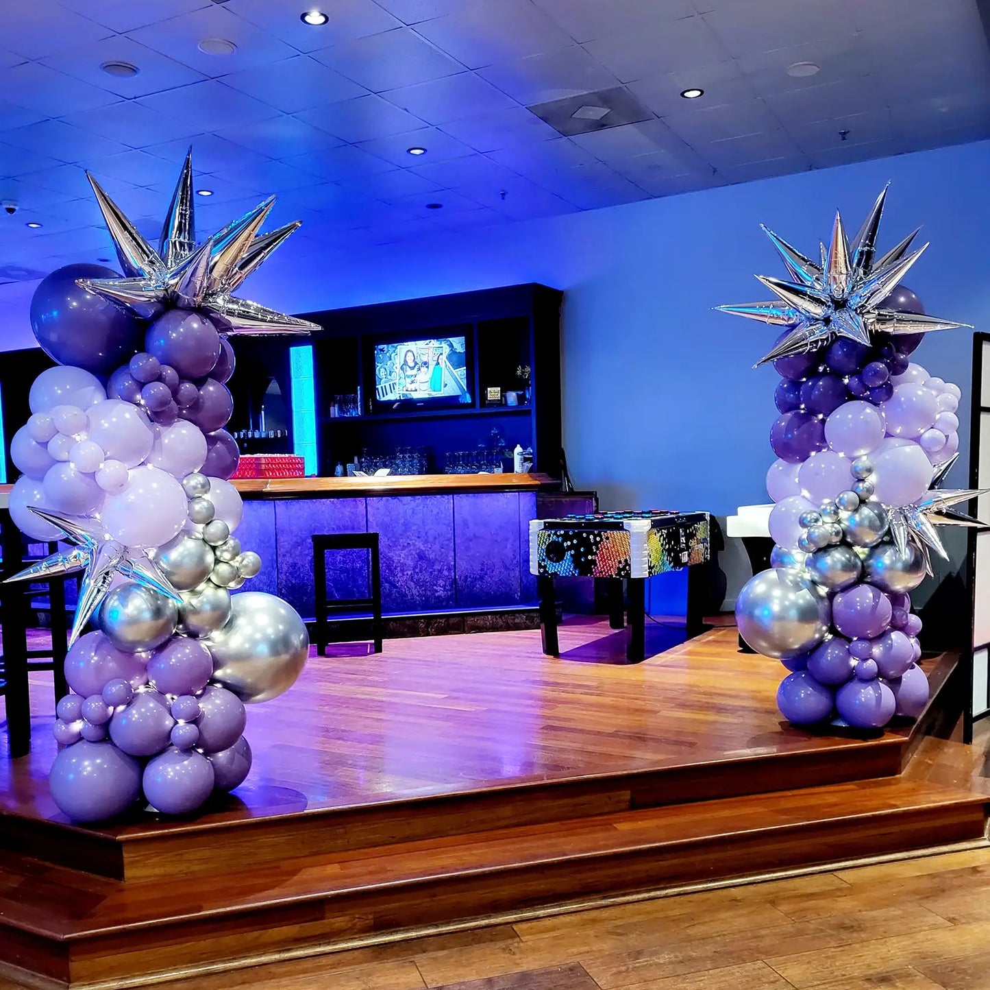 2pcs Adjustable Balloon Column Stand Flower Column Stand Made of Aluminum Alloy Tube