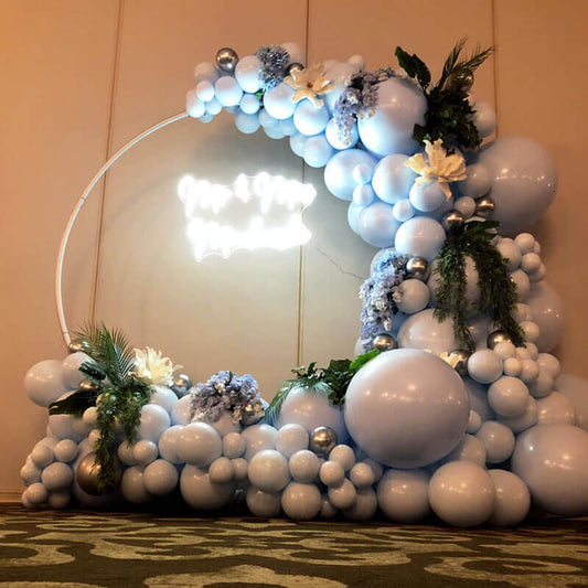 6ft 6.5ft Aluminum Alloy tube Round Circle Backdrop Stand For Wedding Birthday Baby Shower