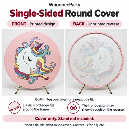 Custom Round Backdrop & Cylinder Covers | WhoopeeParty