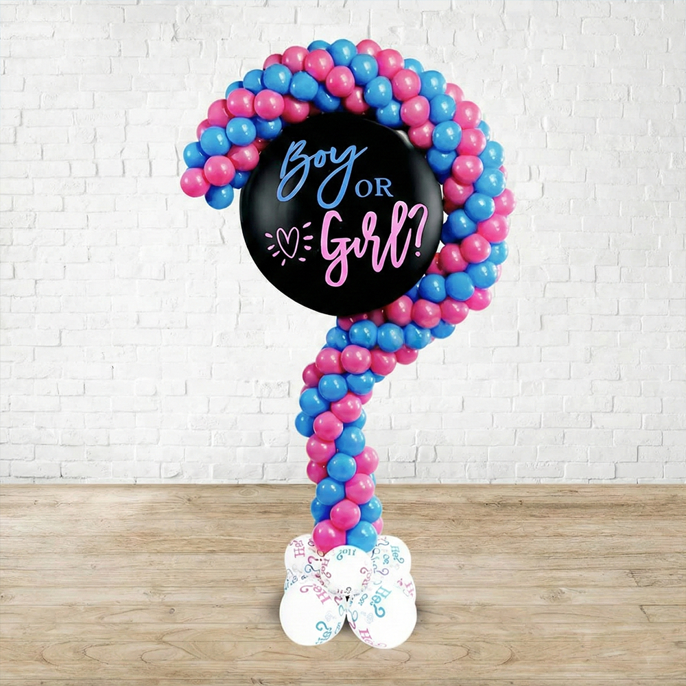 Soporte portátil resistente de 1,8 m con forma de globo de aleación de aluminio para revelar el género.