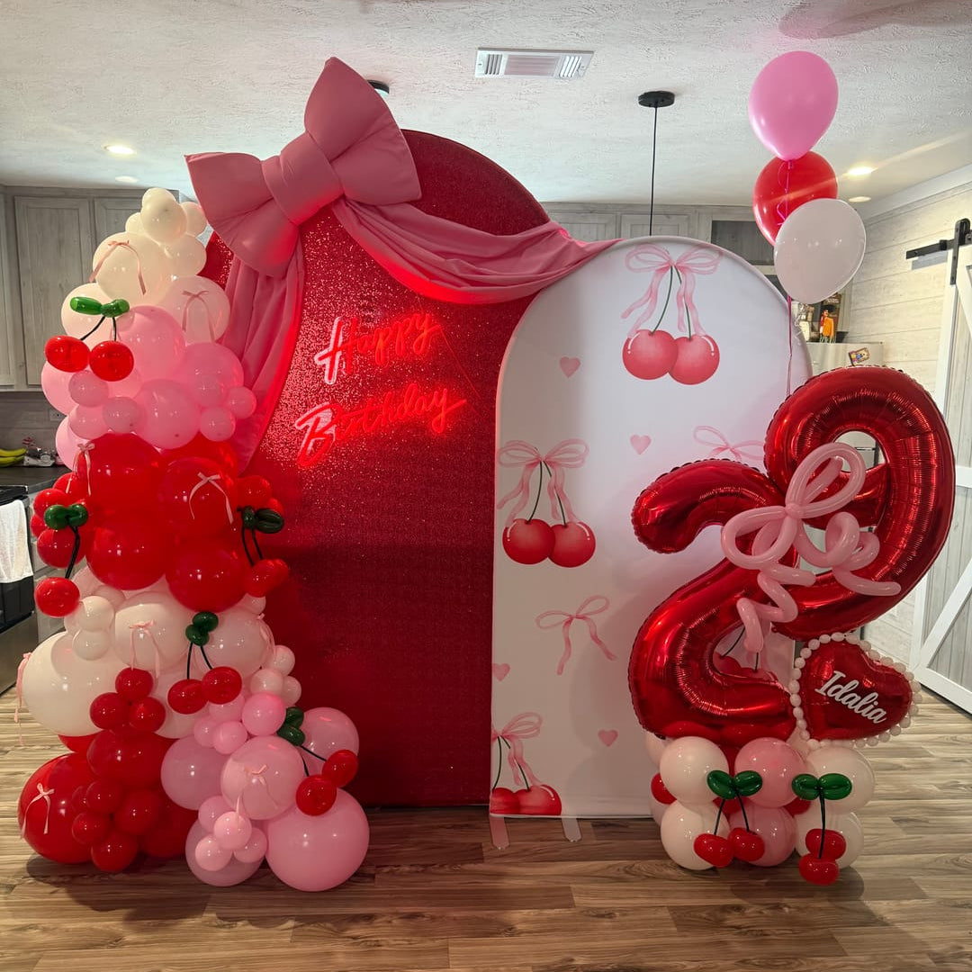 Aluminum Alloy Chiara Arch Backdrop Wall Stand And Cover Set For Baby Shower Birthday Wedding Party Decoration