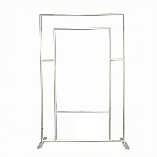 Rectangular Hollowed-out Party Backdrop Wall Made of Aluminum Alloy Tubes