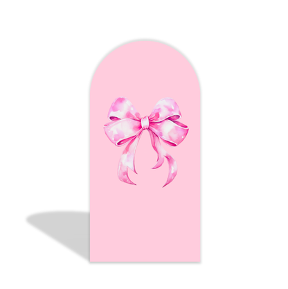 Botas o lazo Pronto lo sabremos Arco para fiesta de baby shower, cubierta y soporte para telón de fondo