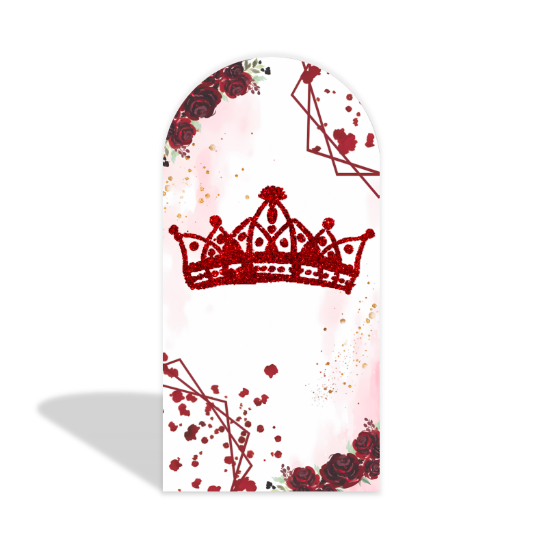 Cubierta de tela para pared con fondo de arco para fiesta de cumpleaños de 16 años