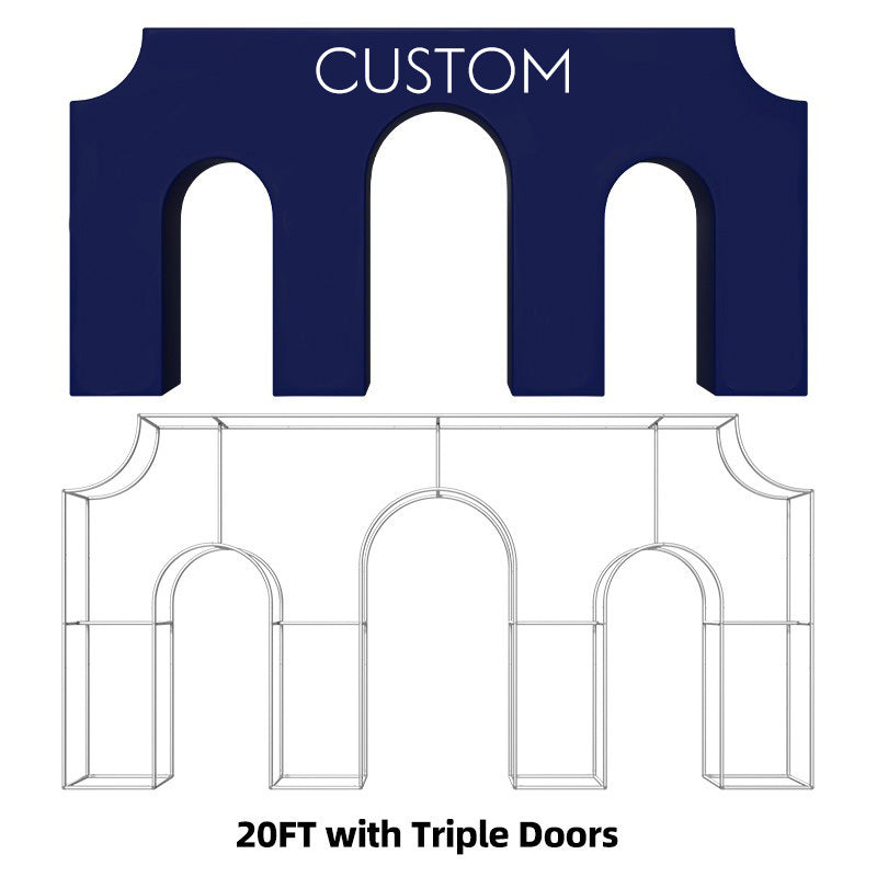8x8ft 10x10ft Arc de Triomphe Party Backdrop Stand Triumphal Backdrop