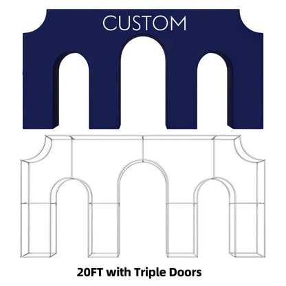 8x8ft 10x10ft Arc de Triomphe Party Backdrop Stand Triumphal Backdrop