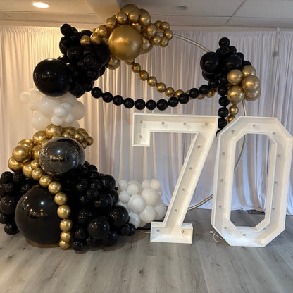 6ft 6.5ft Aluminum Alloy tube Round Circle Backdrop Stand For Wedding Birthday Baby Shower