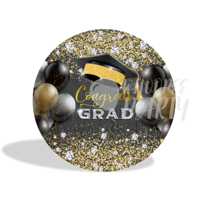 Custom Graduation Decoration Round Circle Backdrop Cover Plinth Cylinder Pedestal Cover