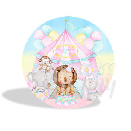 The Circus Background Decoration Round Circle Backdrop Cover Plinth Cylinder Pedestal Cover