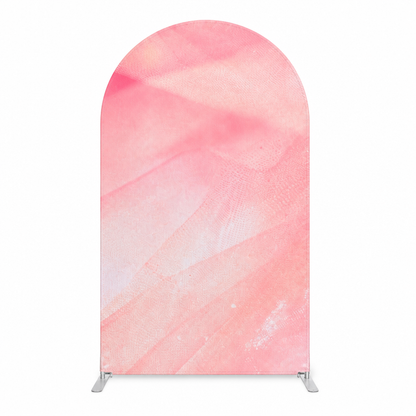 Pink marble right arch backdrop cover