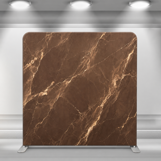 Modern interior with brown marble straight backdrop under spotlights