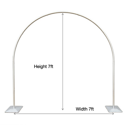 7ft by 7ft Aluminum Alloy Tube Arch Balloon Flower Stand For Wedding Birthday Baby Shower