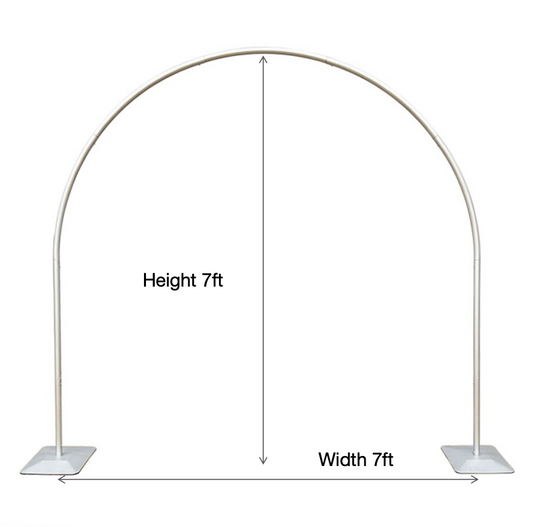 7ft by 7ft Aluminum Alloy Tube Arch Balloon Flower Stand For Wedding Birthday Baby Shower
