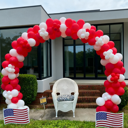 8ft Aluminum Alloy Tube Arch Balloon Flower Stand For Wedding Birthday Baby Shower