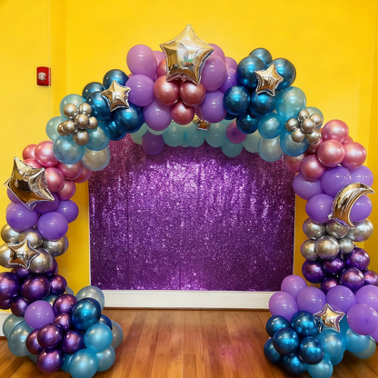 8ft Aluminum Alloy Tube Arch Balloon Flower Stand For Wedding Birthday Baby Shower