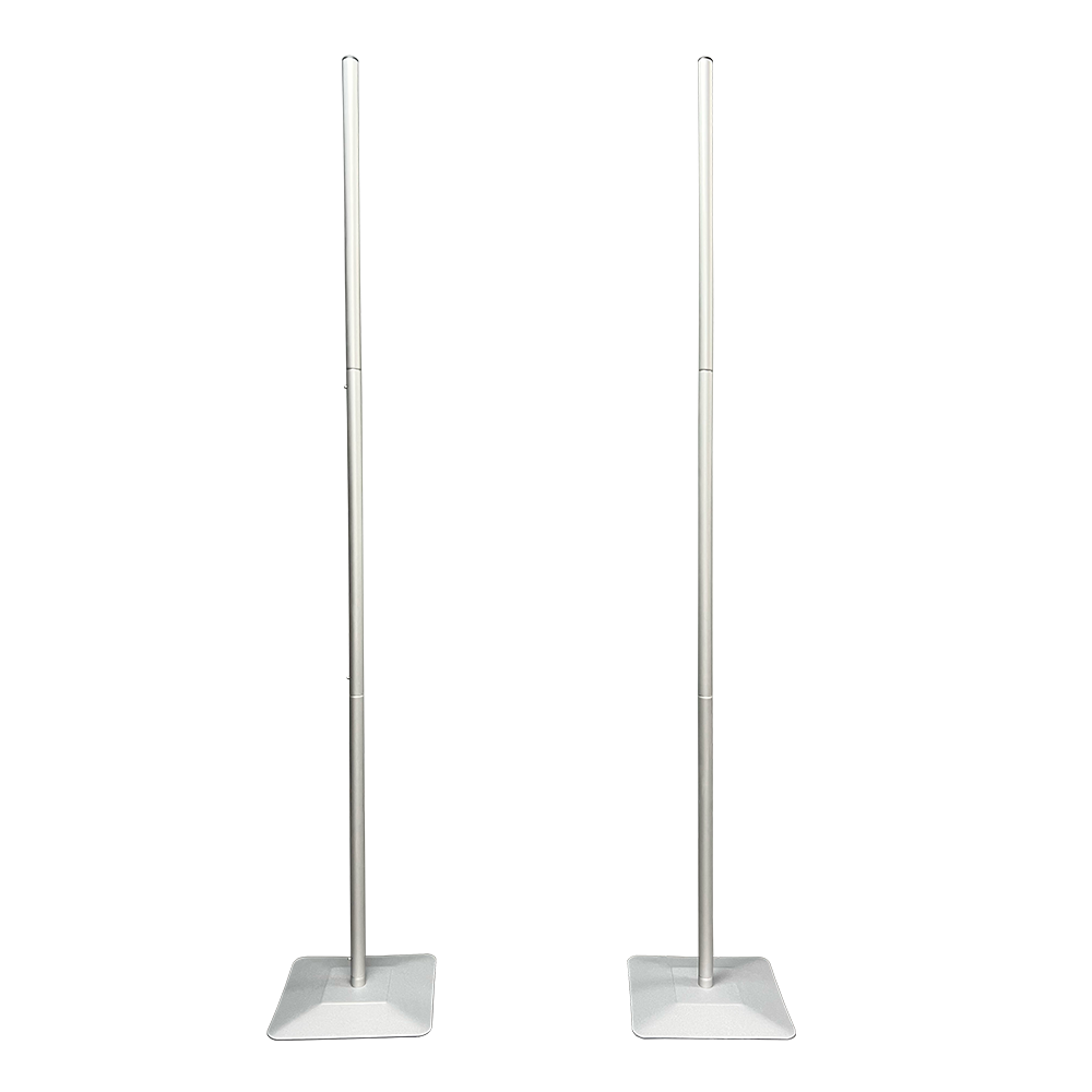 2pcs Adjustable Balloon Column Stand Flower Column Stand Made of Aluminum Alloy Tube