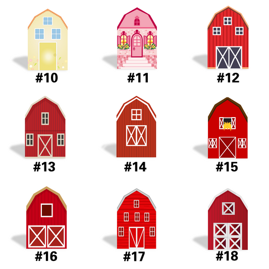 5.25x8.14ft Farm Theme Birthday Baby Shower Party Decoration Barn Arch Backdrop Wall Stand