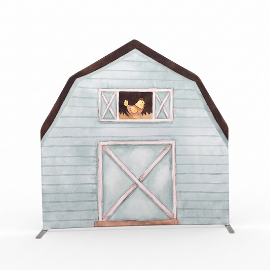 7x7ft Farm House Barn Arch Backdrop Wall Stand For Birthday Baby Shower Party Decoration