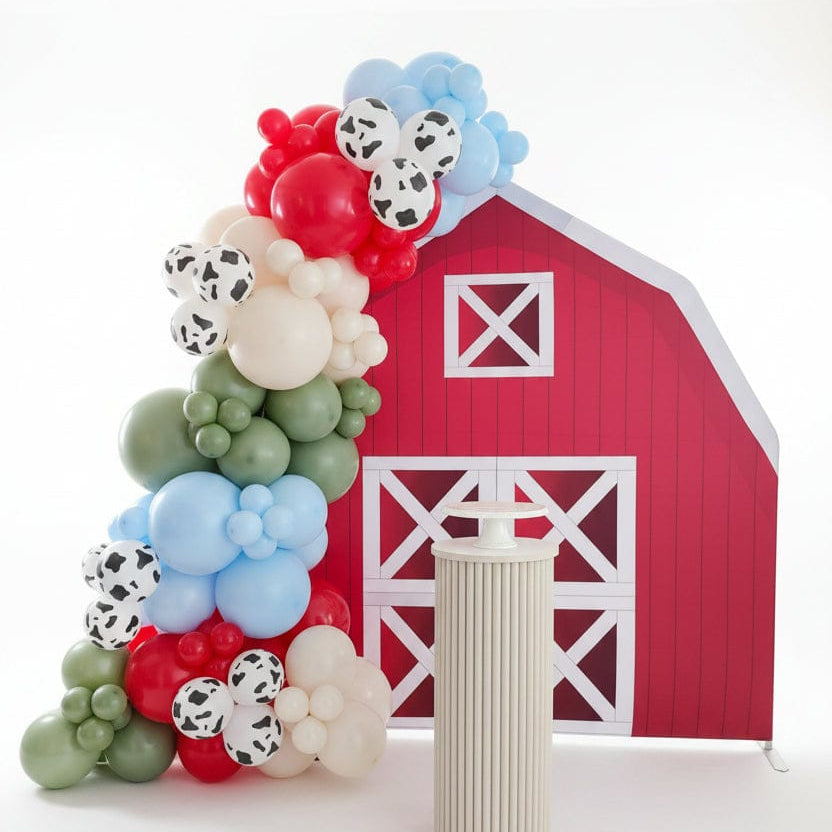 7x7ft Farm House Barn Arch Backdrop Wall Stand For Birthday Baby Shower Party Decoration