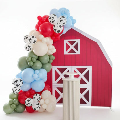 7x7ft Farm House Barn Arch Backdrop Wall Stand For Birthday Baby Shower Party Decoration