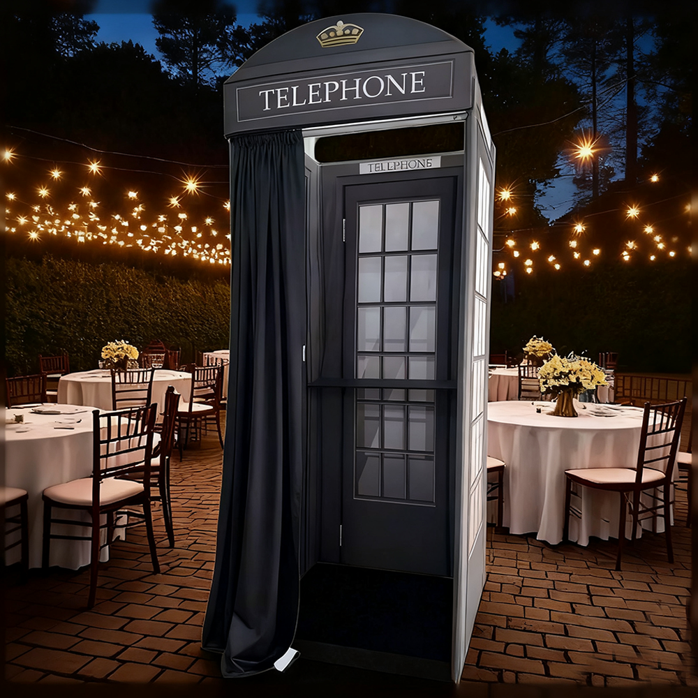 Telephone Booth Party Photo Booth Birthday Backdrop Stand