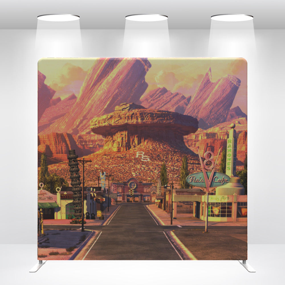 Cars McQueen Theme Birthday Party Backdrop Wall Cover With Stand ...