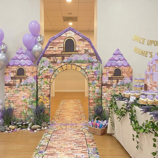 Castle Arch Backdrop Wall Stand Kits For Birthday Baby Shower Party Decoration